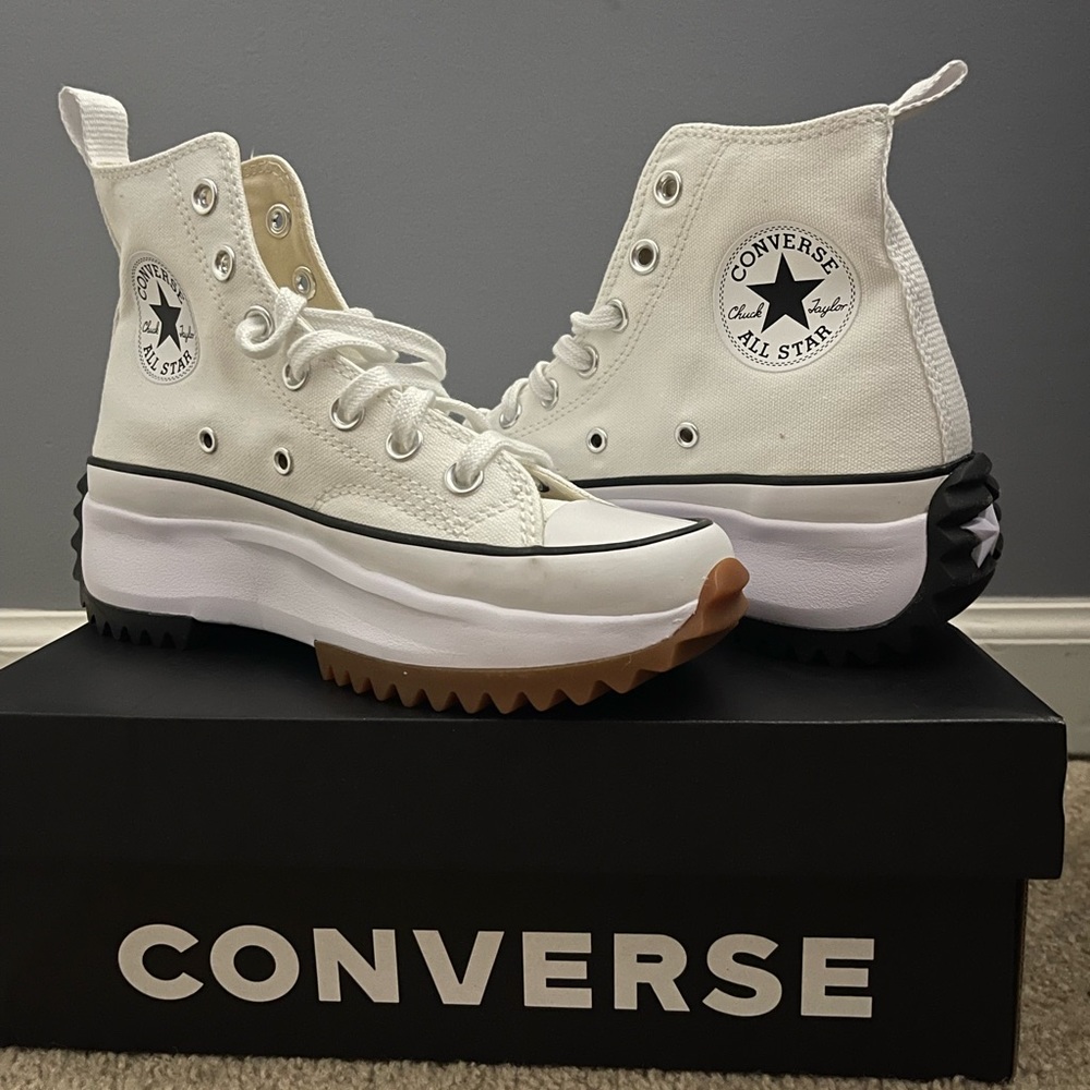 Converse Run Star Hike Platform, UNISEX HIGH TOP, Size: Men’s 4.5, Women’s 6